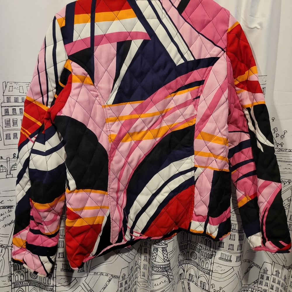 EUC Selene Sport Colorful Quilted Look Jacket Size Medium - Picture 4 of 10